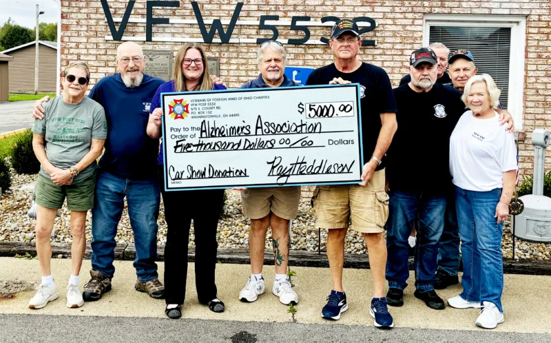 Washingtonville VFW donation to Alzheimer Association